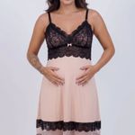 Conjunto De Amamentação Eloise Nude com Preto