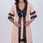 Conjunto De Amamentação Eloise Nude com Preto