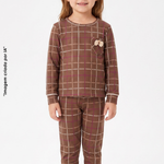 Pijama Infantil Unissex Manga Longa e Calça Elos - Aline Mareto
