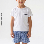 Pijama Masculino Infantil Manga curta Porto Seguro - Italla Monti