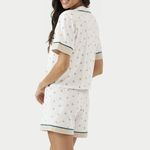 Short Doll Manga curta com Botões Adote Amor