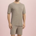 Pijama Masculino Manga curta Linear