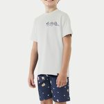 Pijama Masculino Infantil Manga curta Maratona Eco
