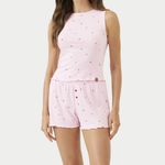 Short Doll Regata Canelado Doce Cereja
