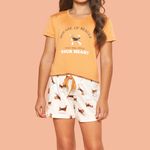 Short Doll Infantil Manga curta Beagle