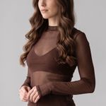 Blusa Manga longa em Tule