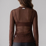 Blusa Manga longa em Tule