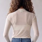 Blusa Manga longa em Tule