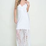 Camisola Longa em Cetim e Renda Mirela - Miss Victtoria