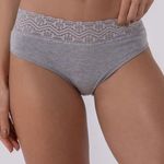 Calcinha Biquini Empina Bumbum em Algodão e Renda Luna