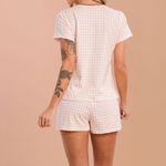 Short Doll Manga curta Vichy Rose