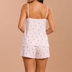 Short Doll Alça com Renda Doce Coração