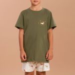 Pijama Masculino Infantil Manga curta Estrela de Belém