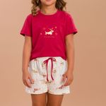 Short Doll Infantil Manga curta Estrela de Belém