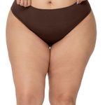 Calcinha Tanga Plus Cós Alto sem Costura Plus Size
