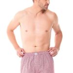 Cueca Samba Canção Classic Xadrez Vermelho