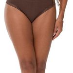 Calcinha Tanga Rib e Renda sem Costura
