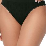Calcinha Biquíni Anatômico Jacquard com Renda sem Costura 