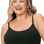 Sutiã Top Plus Size Alças Finas Reguláveis e Bojo Removível