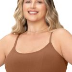 Sutiã Top Plus Size Alças Finas Reguláveis e Bojo Removível