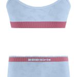 Conjunto Top de Alça e Calcinha Boxer Infantil Azul