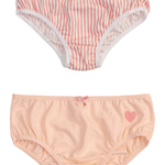 Kit Com Duas Calcinhas Infantil Dia Ensolarado
