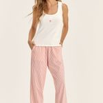 Pijama Feminino Regata Canelada e Calça Dia Ensolarado
