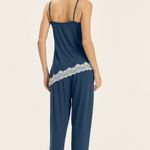 Pijama Feminino Alça e Calça com Renda Luar