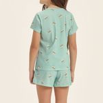 Short Doll Infantil Manga curta True Love Verde