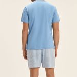 Pijama Masculino Manga curta Bonjour Mon Amour