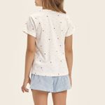 Short Doll Infantil Manga curta Bonjour Mon Amour