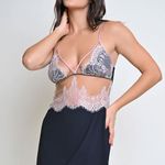 Camisola Curta Alça em Tule e Renda Teresa - Miss Victtoria