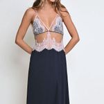 Camisola Midi Alça em Tule e Renda Teresa - Miss Victtoria