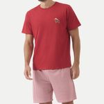 Pijama Masculino Manga curta Natal