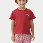Pijama Masculino Infantil Manga curta Natal