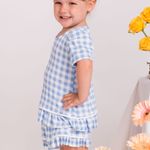 Short Doll Infantil Manga curta Florescer - Italla Monti