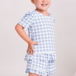 Short Doll Infantil Manga curta Florescer - Italla Monti