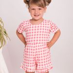 Short Doll Infantil Manga curta Florescer - Italla Monti