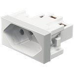 Módulo Tomada 2P+T 20A/250Vca Engate Convencional Branco Brilho (39017)