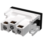 1 Módulo Tomada 2P+T 10A/250Vca Engate Convencional Preto Brilho (39600)