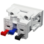 Módulo Tomada 2P+T 10A/250Vca Engate Rápido Branco Brilho (39497)