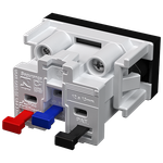Módulo Tomada 2P+T 10A/250Vca Engate Rápido Preto Brilho (39526)