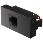 Módulo Tomada RJ11 Preto Brilho (41406)