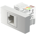 Módulo Tomada RJ45 Cat5e Branco Brilho (41004)