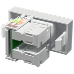 Módulo Tomada RJ45 Cat5e Branco Brilho (41004)