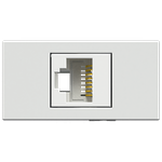 Módulo Tomada RJ45 Cat5e Branco Fosco (40003)