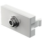Módulo Conector Coaxial para TV/Vídeo Branco Brilho (80014)