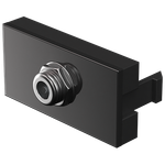 Módulo com Conector Coaxial para TV/Vídeo Preto Brilho (85050)