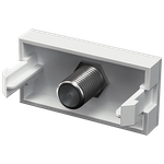 Módulo Conector Coaxial para TV/Vídeo Branco Brilho (80014)
