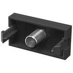 Módulo com Conector Coaxial para TV/Vídeo Preto Brilho (85050)